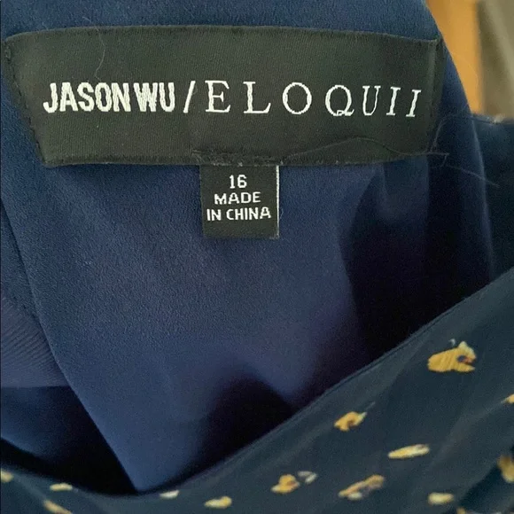 Jason Wu x Eloquii Floral Navy Dress - Picture 3 of 6